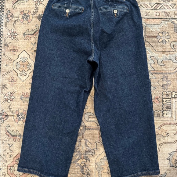 Judy Blue Size 14W Stretch Wide Leg Crop / Capri Jeans - Picture 2 of 4